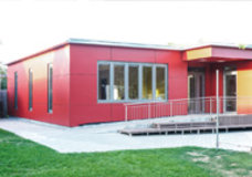 Dorfzentrum mit Kindergarten