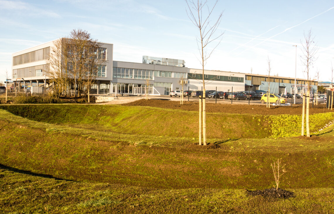 Kicherer, Retentionsbecken