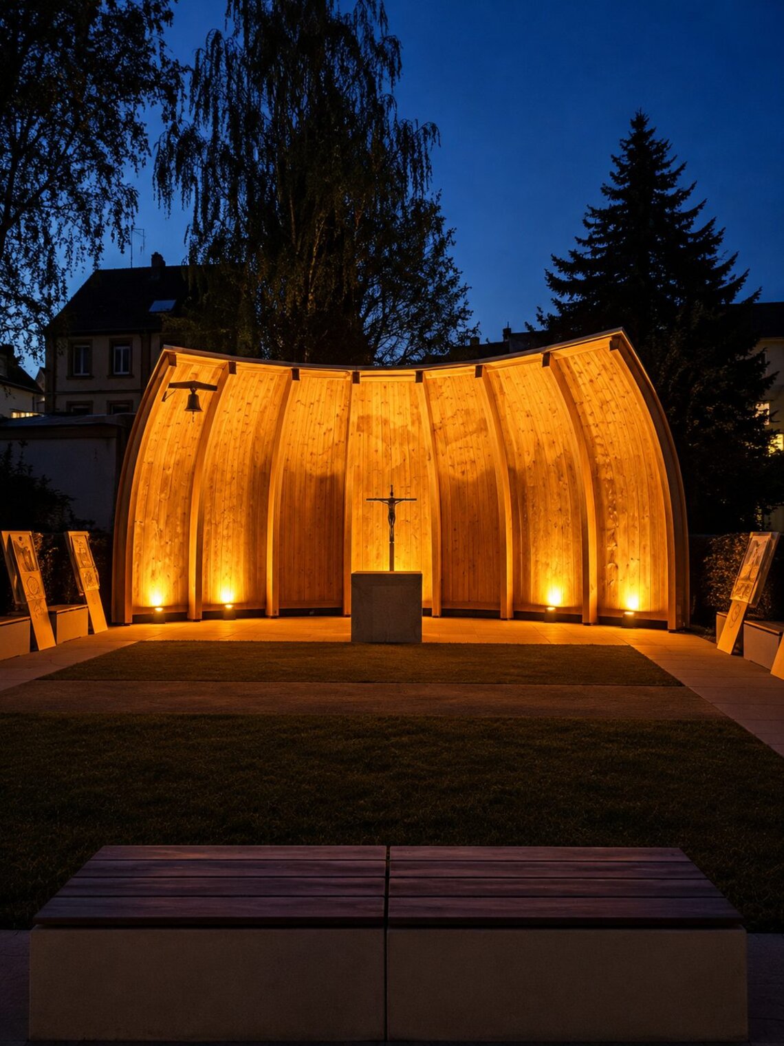 Kirchenpavillon, Bauphase