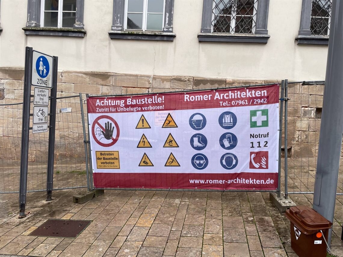 Sockelsanierung Marktplatz 6, Ellwangen, 2026